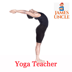 Yoga teacher Munmun Bera in Gip Colony
